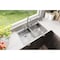 Elkay Elkay Crosstown 33"x22"x6", Equal 2-Bowl Dual Mount Ada Sink Kit SS ECTSRAD33226TBG5 - alternate 5